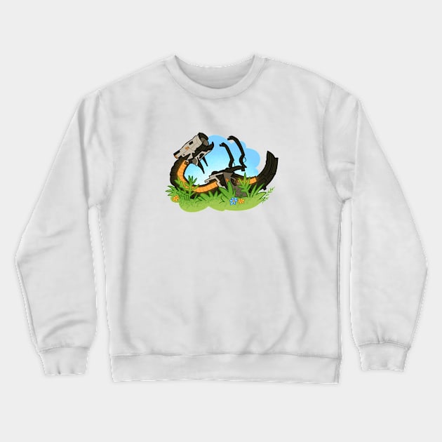 Watcher in the flowers Crewneck Sweatshirt by GalooGameLady